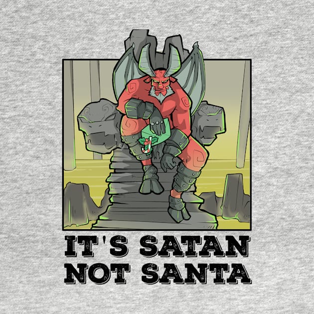 Satan Satanic Santa Claus Christmas Devil Gothic Occult Goth by TellingTales